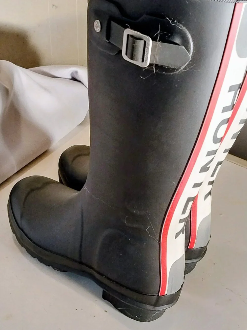 NWT Hunter Kids' Original Tri-Colour Logo Backstrap Rain Boot Size 2b/3g